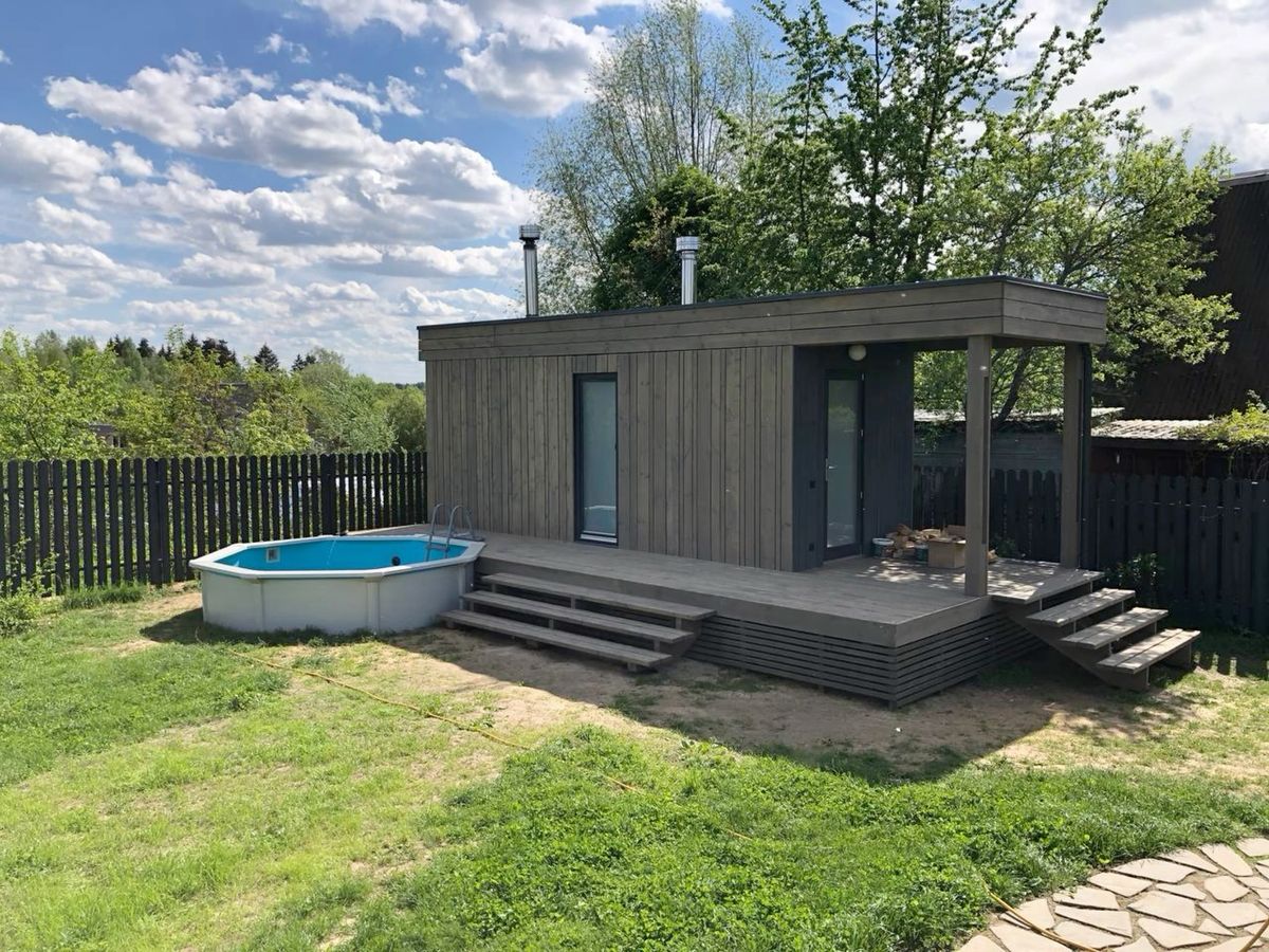 Баня с купелью и душевой